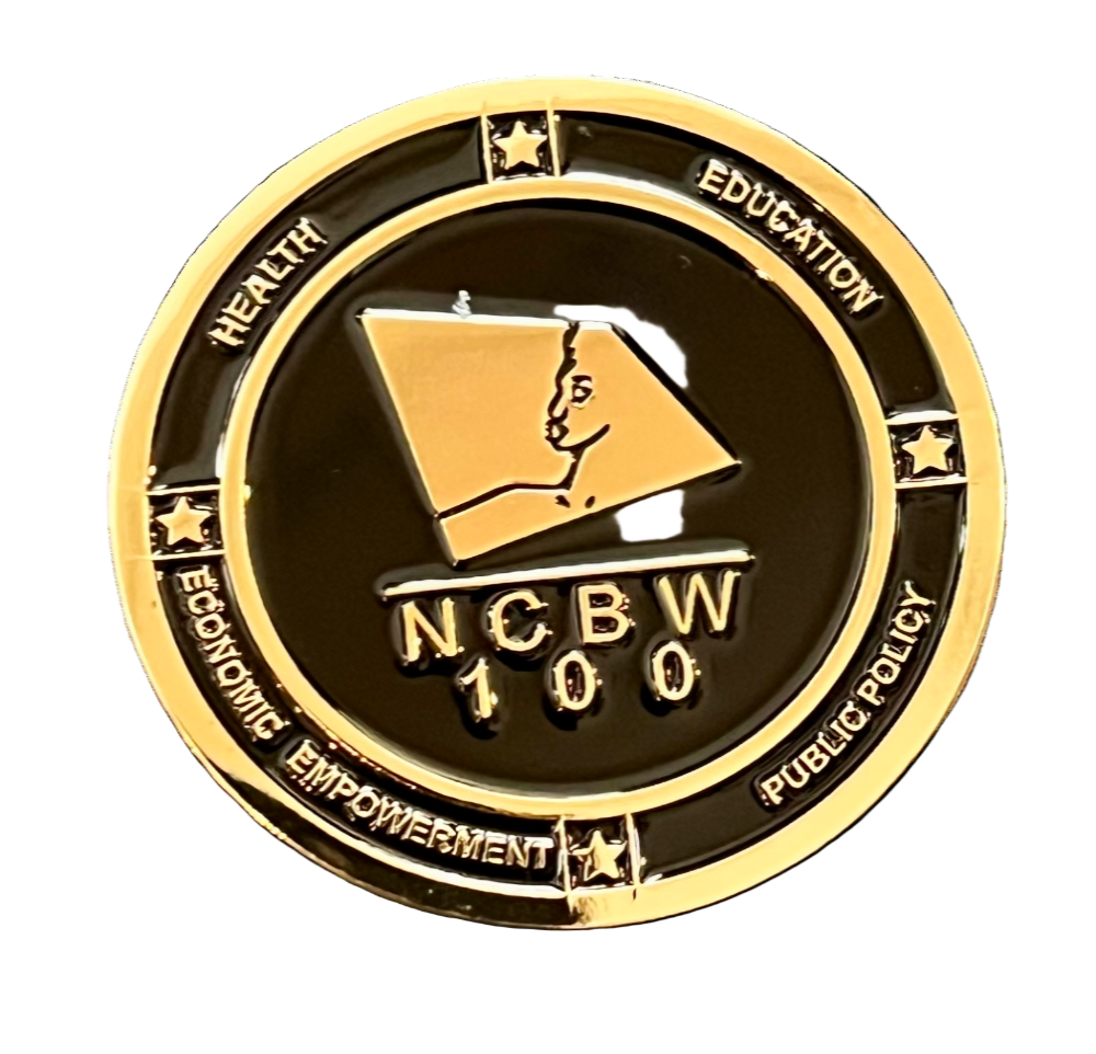 NCBW Challenge Coin Brooch w/ 2 clamps backing